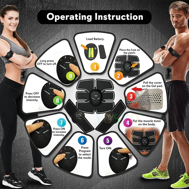 Electric Muscle Stimulator Exerciser Machine