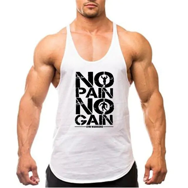 Brand Gym Stringer Tank Top Men Bodybuilding Clothing