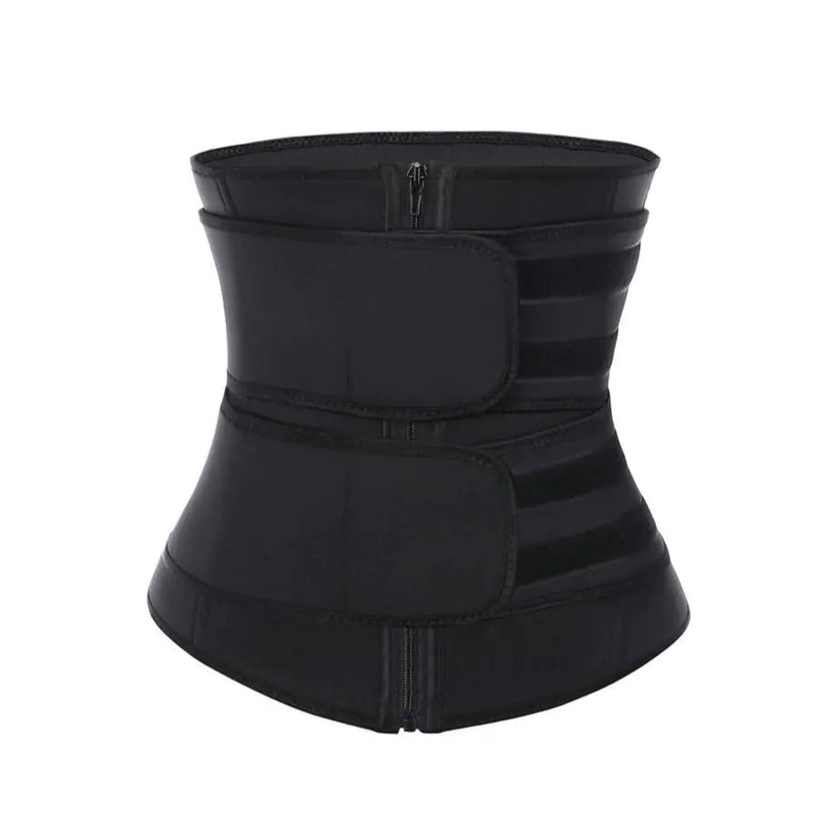 DDFS Black Waist Corset Shaper Seamless Sweat Sports Waist Cincher Waist Trainers for women Belly Fat Black XL