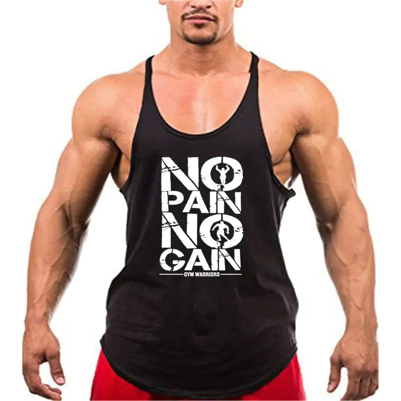 Brand Gym Stringer Tank Top Men Bodybuilding Clothing